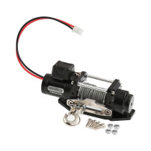 Metal Electric Winch Suitable for 1/10 1/8 Remote Control Climbing Cars with Erosion-Resistant Metal Gears Multiple Colors