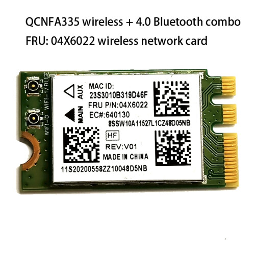 QCNFA335 Wireless Network Card, NGFF M2 Interface 4.0  Wireless Network Card Support System Win7/Win8/Win10 1
