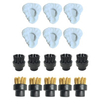 For Dupray Steam Round Brush Triangle Bonnets Kit Steam Cleaning for Hard Floors, Tiles, Grout