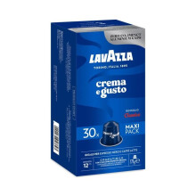 30 CÁPSULAS DE CAFÉ CREMA Y GUSTO CLÁSICO NESPRESSO EN ALUMINIO - LAVAZZA - 100% ITALIANO.