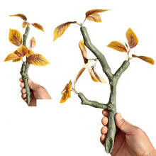 Tronc de plantes d'aquarium, décorations artisanales de-12