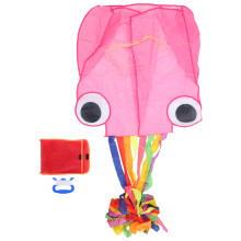 Vlieger zonder frame voor kinderen, zachte octopusvormige, makkelijk te vliegen regenboogvlieger met kleurrijke staarten, lichtgewicht, leuk