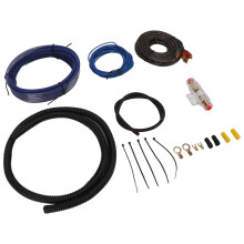 Cabluri audio răsucite, kit de cablare pentru amplificator, cablu de alimentare hibrid OFC, respingere a zgomotului, cabluri RCA, suport de