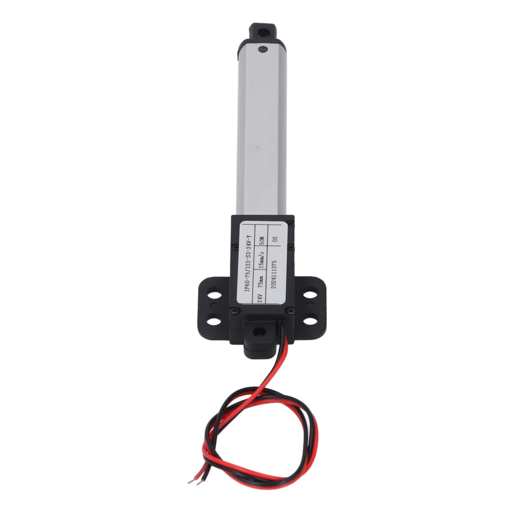 Mini Linear Actuator 24V Dc 75Mm Stroke 50N Thrust Aluminum 5061378399610