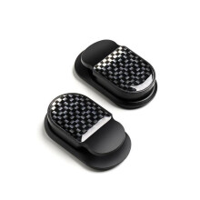 Gancho magnético adesivo de fibra de carbono com ímã forte, design 3 em 1, gancho multifuncional para pendurar na parede para chaves de carro,