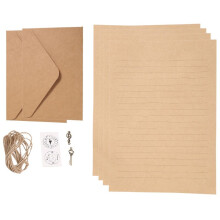 12 Stuks Vintage Kraftpapier Schrijfpapier Europese Stijl Papier voor Het Schrijven van Brieven Briefpapier Briefpapier, Nummer 16