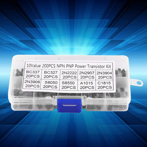 Kit Transistor da 200 Pezzi BC337 un C1815 Transistor al Silicio NPN TO-92 PNP 2