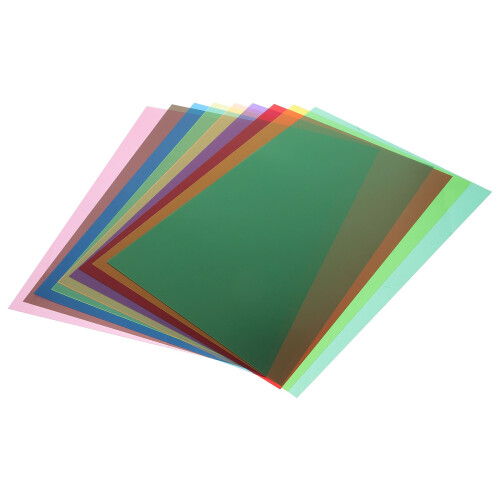 27Stk PVC Lichtfilter Folien Diffusor Farbfolien Für 1