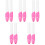 10Stk Ergonomisches Quilling Pen Set Pink PP Bastelbedarf 5