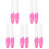 10Stk Ergonomisches Quilling Pen Set Pink PP Bastelbedarf 4