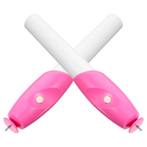 10Stk Ergonomisches Quilling Pen Set Pink PP Bastelbedarf 2