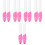 10Stk Ergonomisches Quilling Pen Set Pink PP Bastelbedarf 6