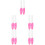 10Stk Ergonomisches Quilling Pen Set Pink PP Bastelbedarf 8