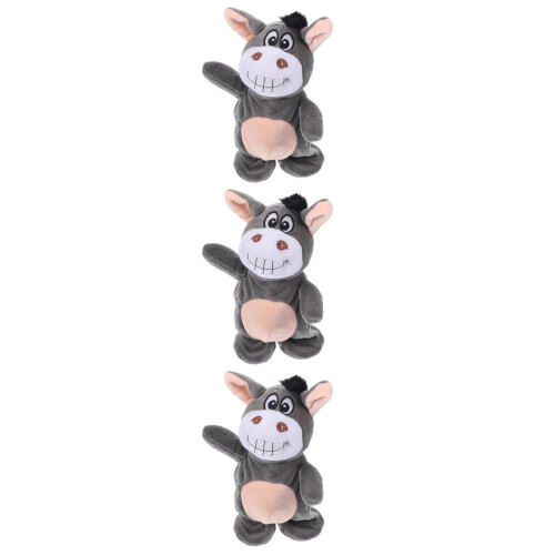 3Pcs Plush Talking Donkey Interactive Singing Toy for Kids 2