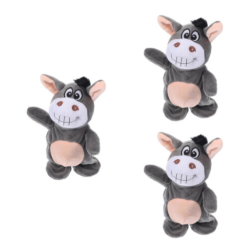 3Pcs Plush Talking Donkey Interactive Singing Toy for Kids 1
