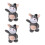3Pcs Plush Talking Donkey Interactive Singing Toy for Kids 5