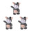 3Pcs Plush Talking Donkey Interactive Singing Toy for Kids 6