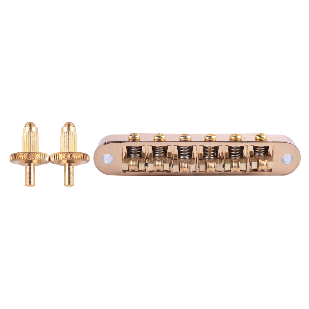 Gold Tune-O-Matic Electric Roller Saddle Bridge Lp Electric Guitar Bridge From Korea 4713136622720