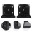 8Pièces Support Baby-Foot Noir ABS Résistant Fixation Par Vis 11
