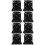 8Pièces Support Baby-Foot Noir ABS Résistant Fixation Par Vis 9