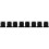 8Pièces Support Baby-Foot Noir ABS Résistant Fixation Par Vis 5