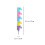 36Pcs Assorted Stackable Plastic Pencils Kids School Writing Supplies 4