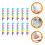 36Pcs Assorted Stackable Plastic Pencils Kids School Writing Supplies 5
