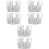 6Pcs Delicate Silver Mini Crown Cake Decor for Kids Celebration 4