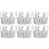 6Pcs Delicate Silver Mini Crown Cake Decor for Kids Celebration 5