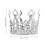 6Pcs Delicate Silver Mini Crown Cake Decor for Kids Celebration 11