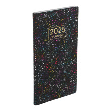 5St Weekplanner 2025 Zwarte Hardcover Slim Papieragenda Voor Office