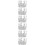6Pcs Delicate Silver Mini Crown Cake Decor for Kids Celebration 3