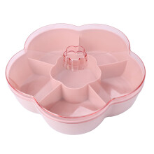 2Pcs Pink Creative Candy Plate Dried Fruit Tray Practical Storage Box