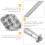 2Sets Durable Punch Set Tool Silver with Zodiac Pattern Stamps 11