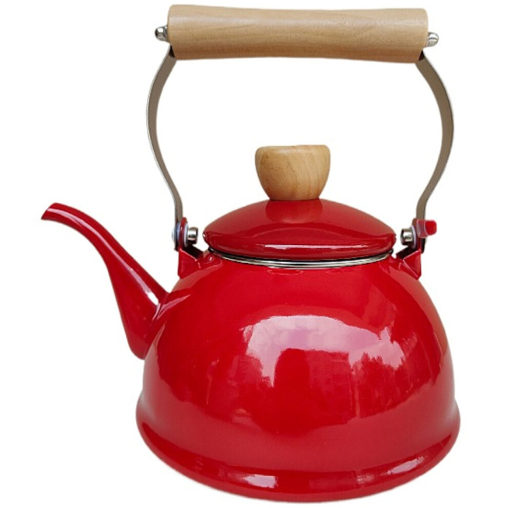 2Pcs Red Enamel Tea Kettles Stovetop Teapots for Loose Tea-image-OPC-PRHGCXW-NEW