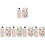 5Pcs Multi Wooden Reward Jars Positive Behavior Reward Chart Tool 5