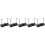 5Pcs Durable Aluminum Trumpet Mouthpiece Puller Tool Compact Black 11