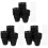 3Sets Slotted Black Mesh Net Pots for Hydroponic Growing with Labels 4