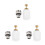 3Pcs Golden Brass Floor Heating Manifold Return Valve with Spring Core 5