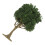 3Pcs Olive Green Miniature Trees Plastic Wire for Model Train Scenery 1