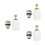 3Pcs Golden Brass Floor Heating Manifold Return Valve with Spring Core 4