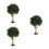 3Pcs Olive Green Miniature Trees Plastic Wire for Model Train Scenery 2