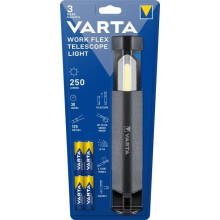 Torch-VARTA-Work Flex Telescope Light-250lm-Telescopic-Multi-use-High performance LED-Magnetic-IP54-4 pilas AA incluidas