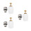 3Pcs Golden Brass Floor Heating Manifold Return Valve with Spring Core 8