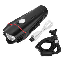 Daylight Visible Flash Rechargeable Bike Light Water Resistant Bicycle Headlight Rugged Design Twin LED Bike Light Durable Fiberglass Reinforced
