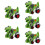 5Pcs Pull Back Dinosaur Car Toy Green Transforming Educational Play 10