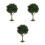3Pcs Olive Green Miniature Trees Plastic Wire for Model Train Scenery 7