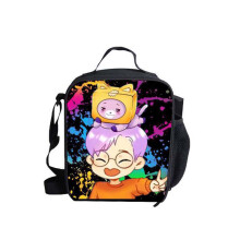 (PurpleMeal Bag) Lankybox Backpack 3d Printing Casual School Bags For Teenage Pencil Boxes Girls