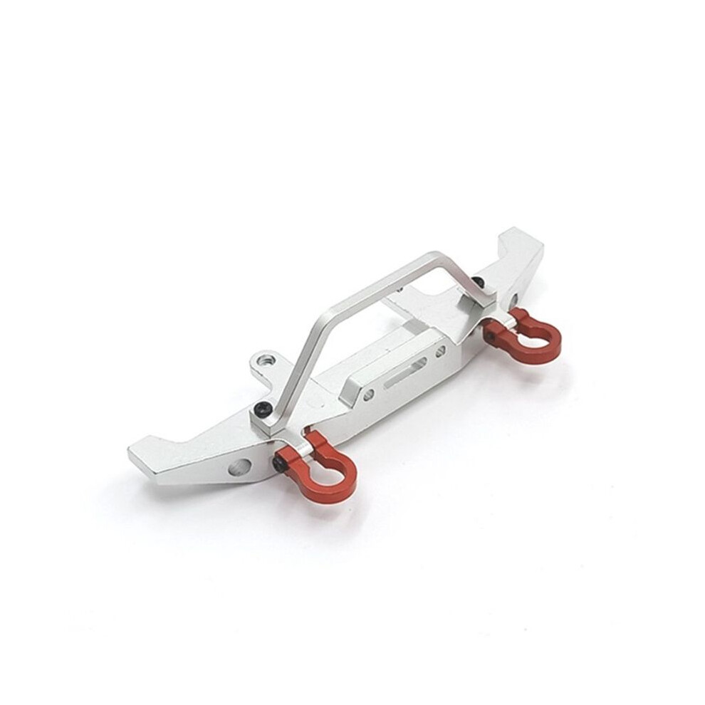 Metal Front Bumper For Wpl C14 C24 C24-1 1/16 Rc Car 4X4 Truck & Crawler Upgrade Parts Accessories, Silver 6033189788555