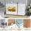 Buffet Commode glanzend, houten sokkel, gangcommode 138*38*90,5 cm 1
